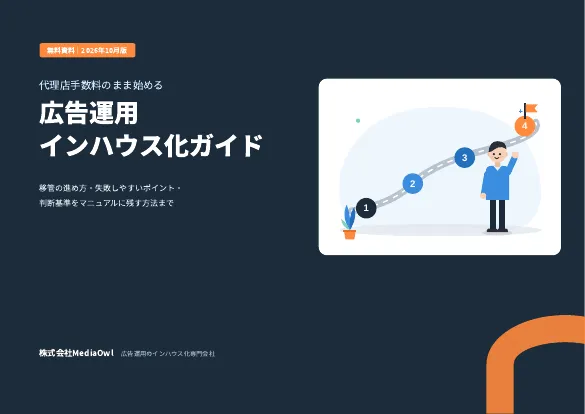 代理店手数料のまま始める広告運用インハウス化ガイドの表紙